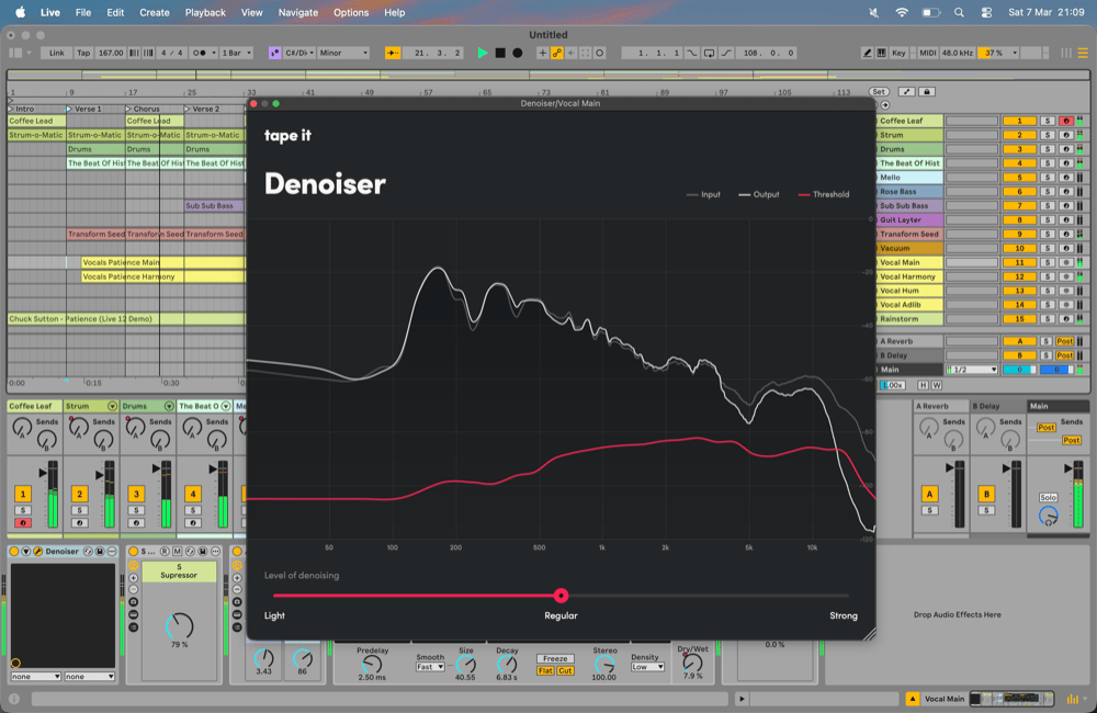 AI cleanup removes noise while preserving the performance