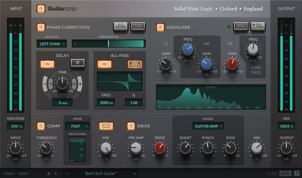 Guitarstrip plugin interface