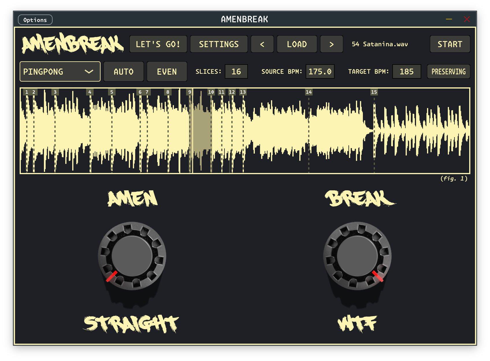 AMENBREAK VST plugin interface