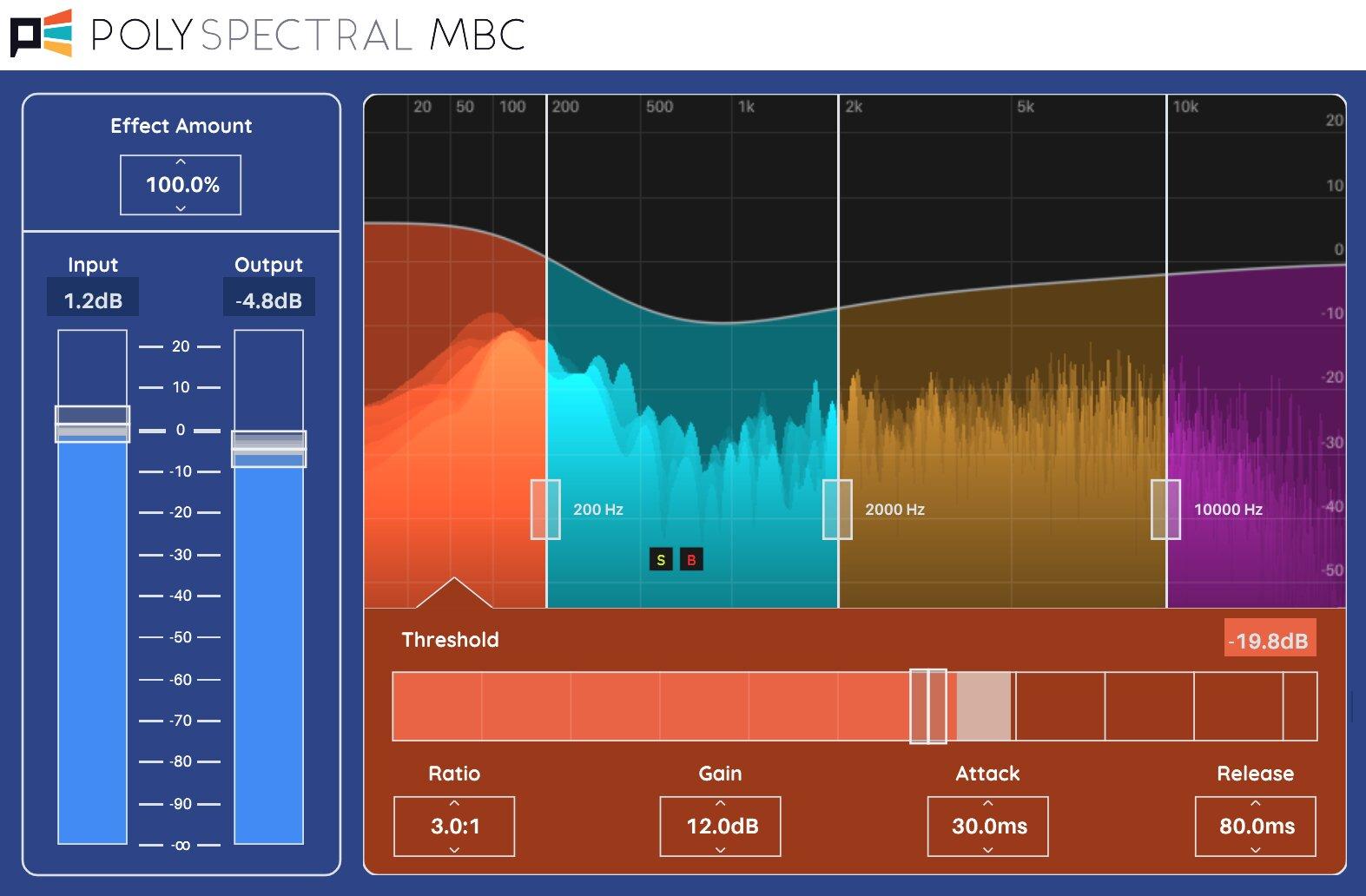 Polyspectral MBC plugin interface
