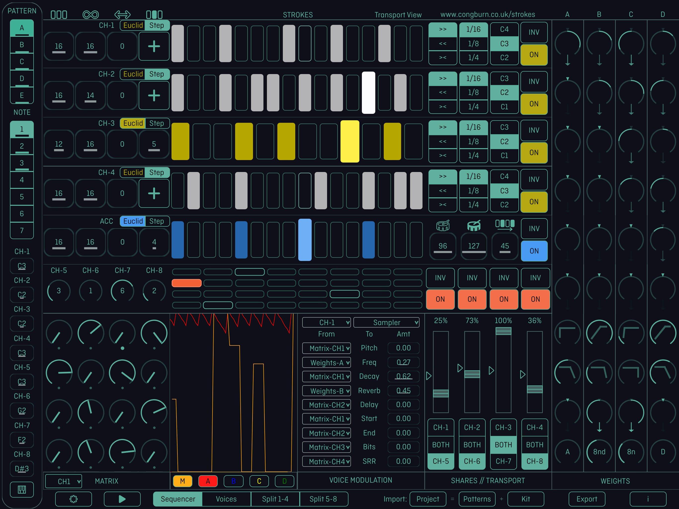 Strokes plugin interface