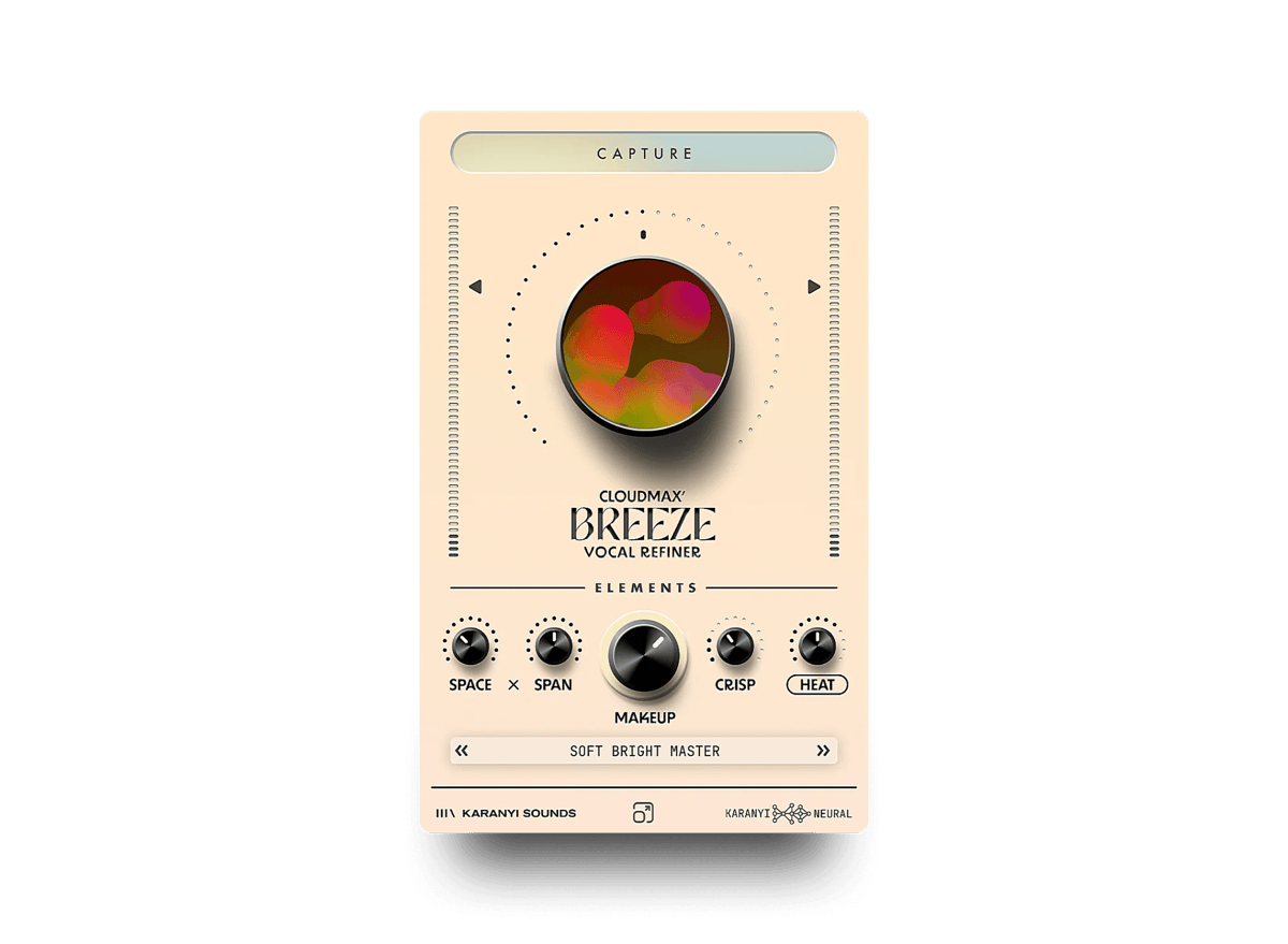 Cloudmax Breeze builds a full, AI-assisted vocal chain you can fine-tune