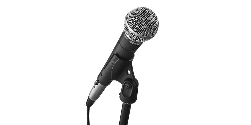 Shure microphones like this SM58 are time-honored solutions that are as good for you as they are for famous performing musicians
