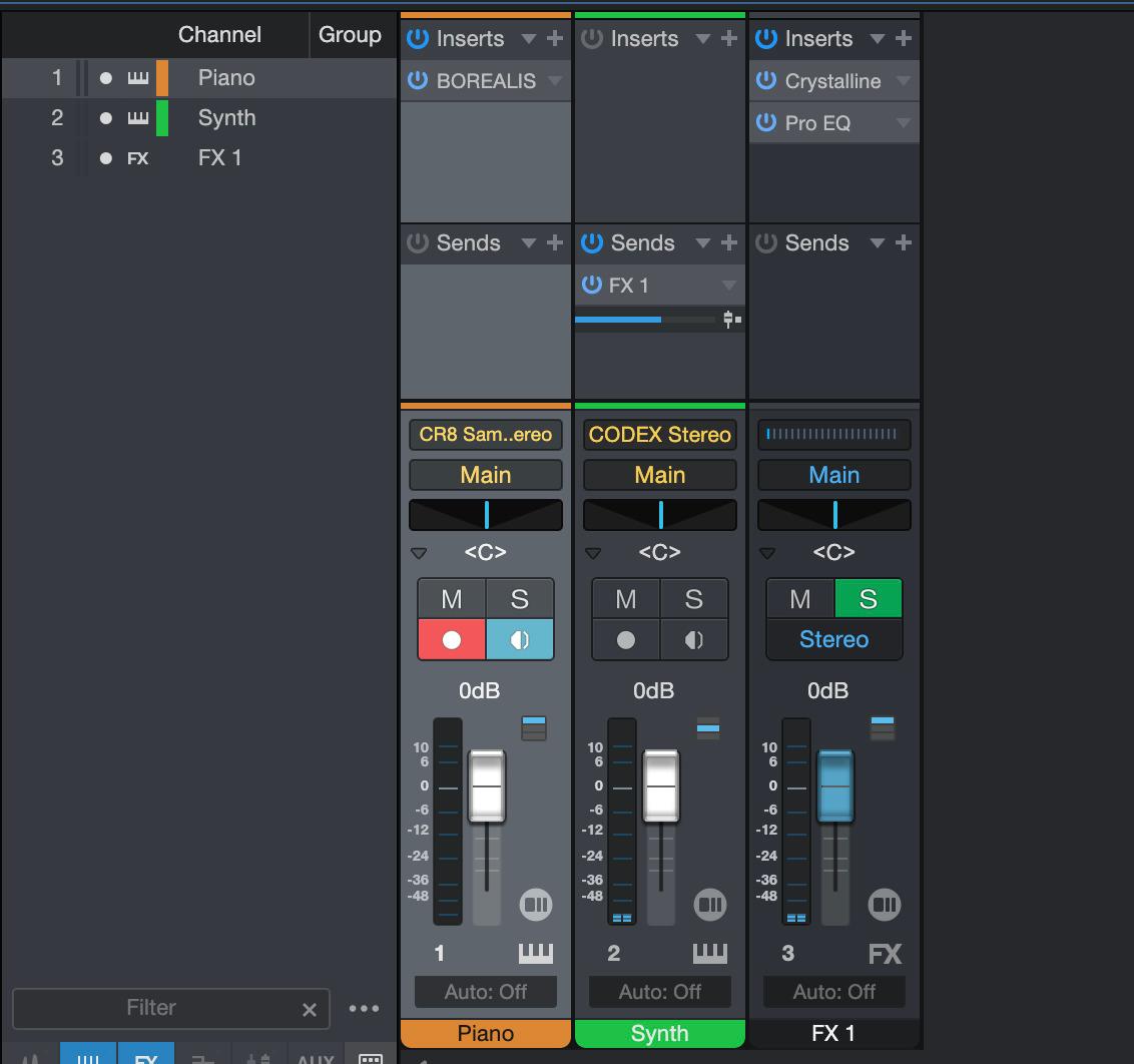 Adding a reverb to a channel as an insert is simple; putting one on a bus or ‘aux’ is more flexible